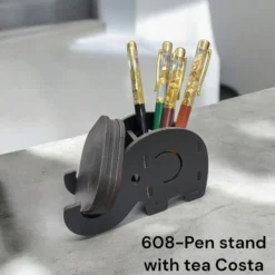 608 Pen Stend with Tea Castor