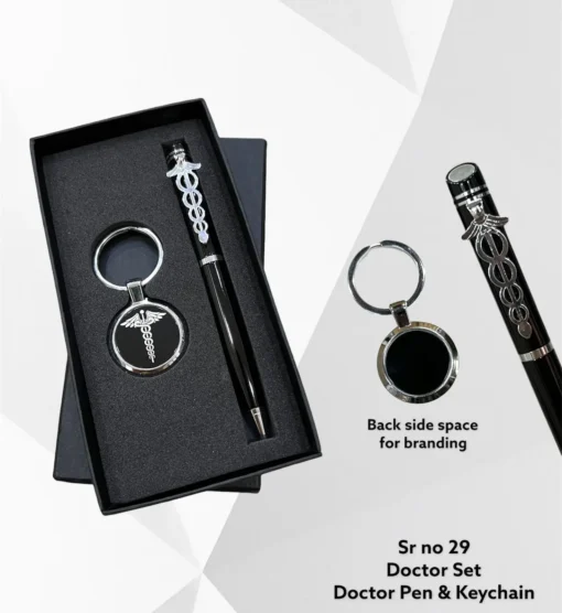 Doctor pen & keychain combo