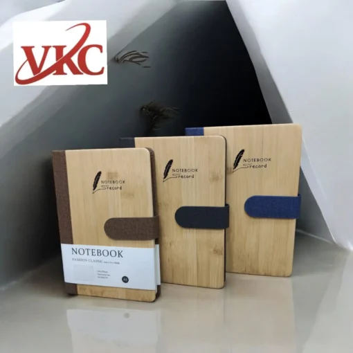 Diary With Wooden Texture