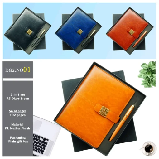 DG-02 NO-01 Diary & Pen Combo Set