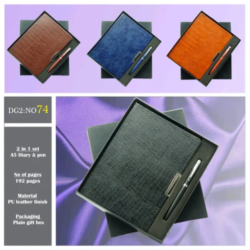Dg-02 No-74 Diary &Pen Combo Set