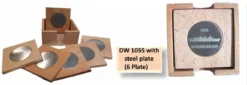 DW 1055 WOODEN TEA COSTER WITH STEEL