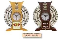 FAIBER WOODEN FINISH LIFETIME CALENDAR
