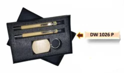 DW 1026P. WOODEN 2 PEN + KEYCHAIN COMBO